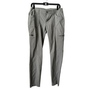 Kuhl HORIZN Gray Soft Shell Skinny Cargo Pants Hiking Athleisure Women’s 8 Reg